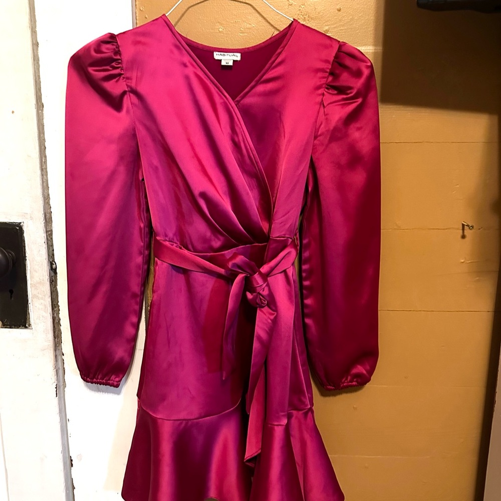 Habitual Fuchsia Mini Dress